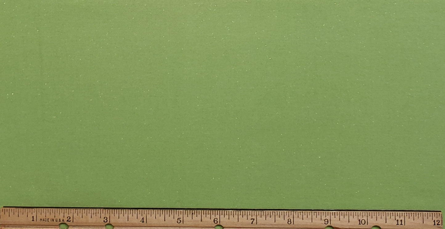 Apple Green Metallic Fabric - Selvage to Selvage Print