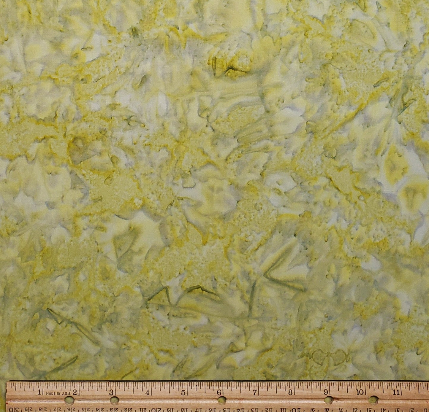 BATIK - Pale Green Fabric with Gray