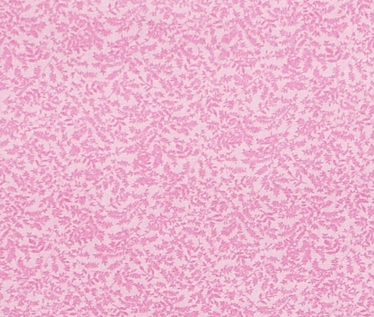 Pale Pink Fabric with Darker Pink Small Vine Pattern