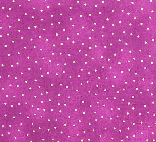 Luxury Blenders by P&B Textiles - Mottled Plum Fabric with Metallic Gold Dots