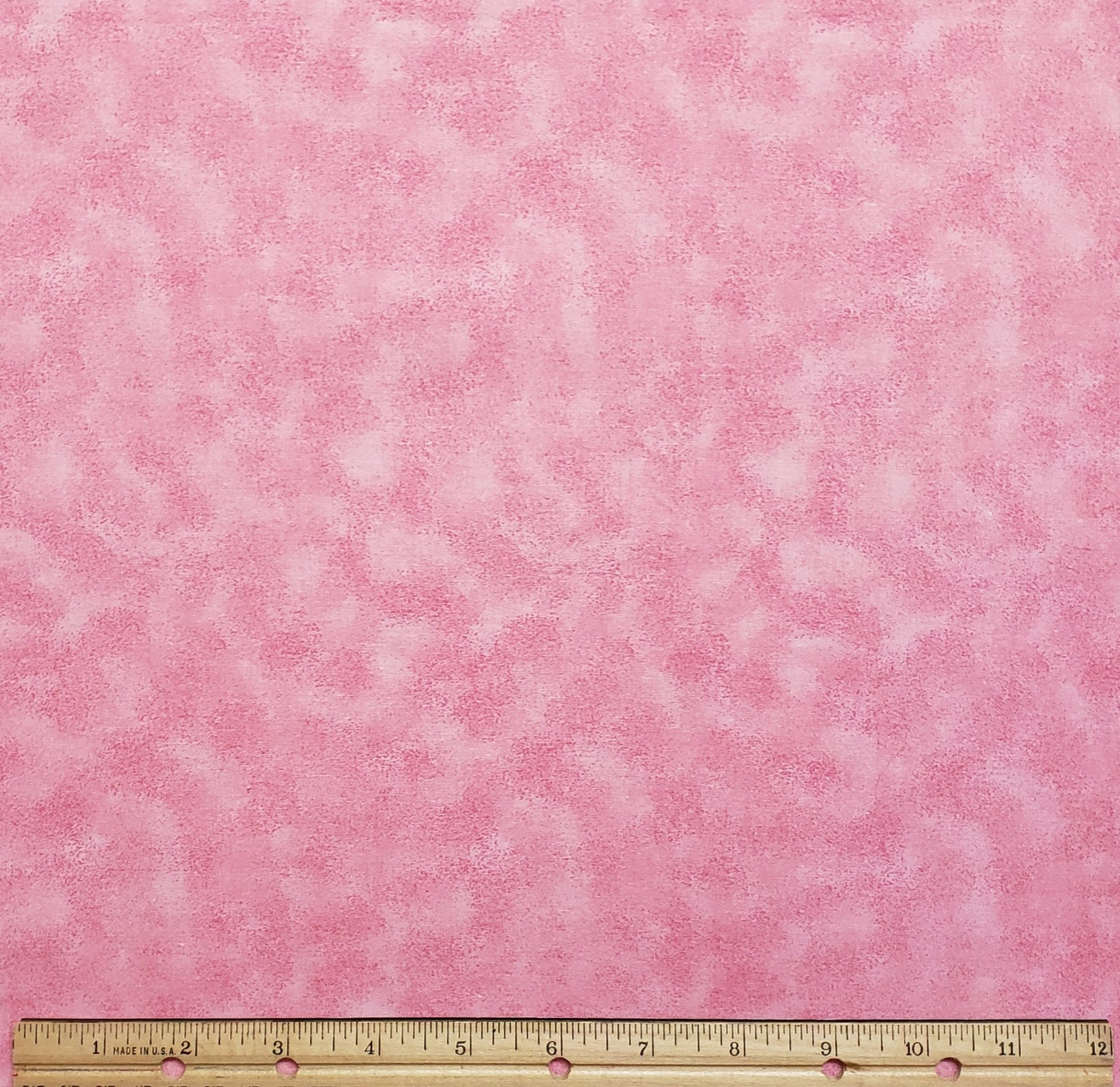 Mottled Pink Fabric with Darker Pink Sponged Pattern