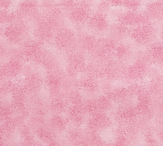 Mottled Pink Fabric with Darker Pink Sponged Pattern