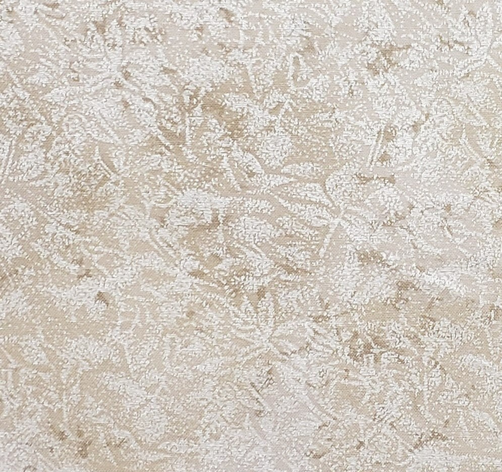 Fairy Frost for Michael Miller Fabrics - Light Gold Fabric with Metallic Gold Print Accents