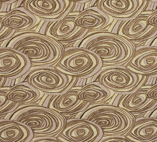 Designed and Produced Exclusively for Jo-Ann Stores - Brown and Tan Tonal Swirl Print Fabric