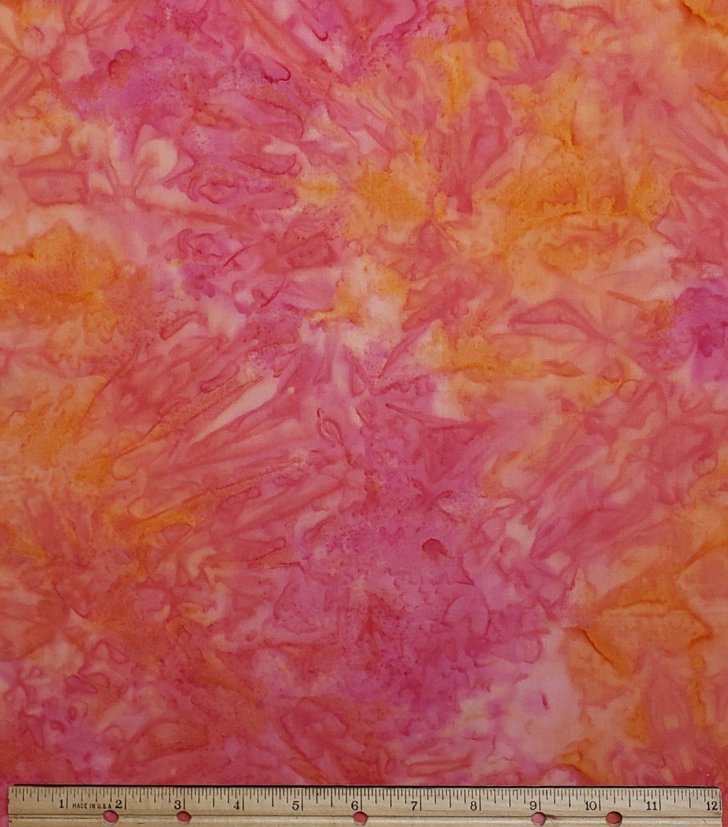 EOB - BATIK - Bright Pink / Orange Patterned Fabric