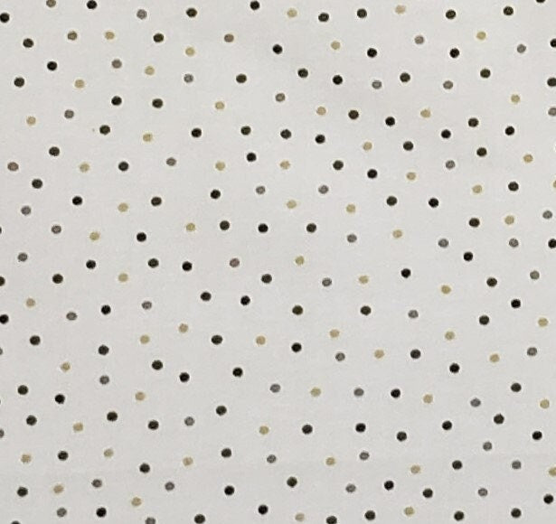 MBT, TM - Pale Green Fabric / Brown, Taupe, Gold Dots
