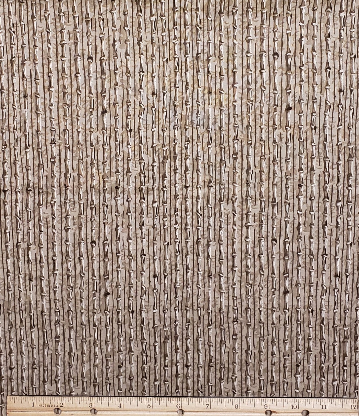 Tan Tone-on-Tone Print Fabric