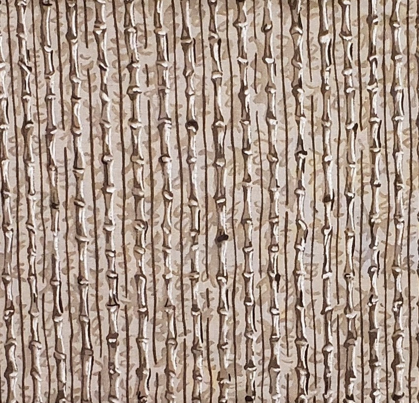 Tan Tone-on-Tone Print Fabric