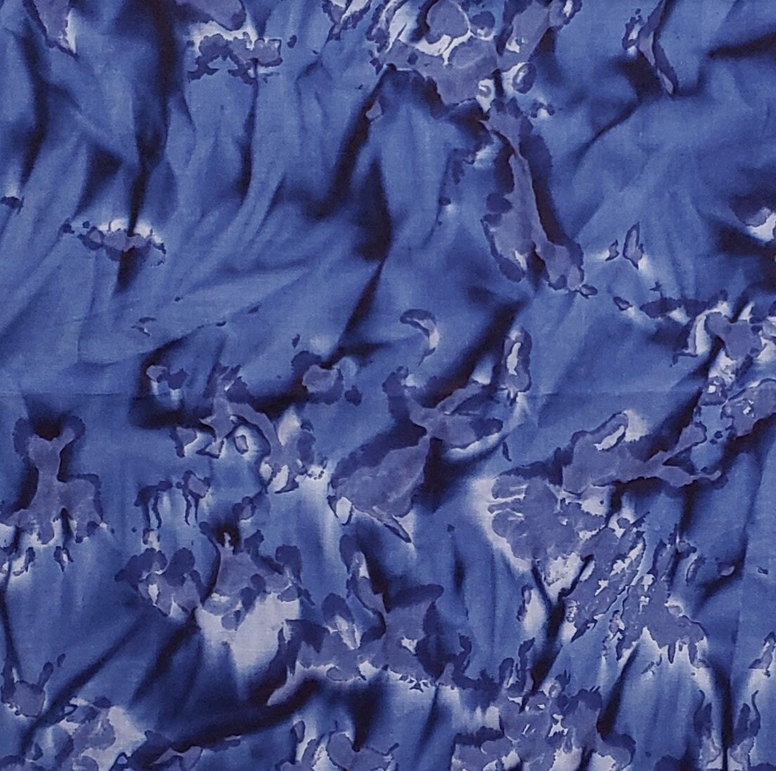 BATIK - Dark Blue Patterned Fabric