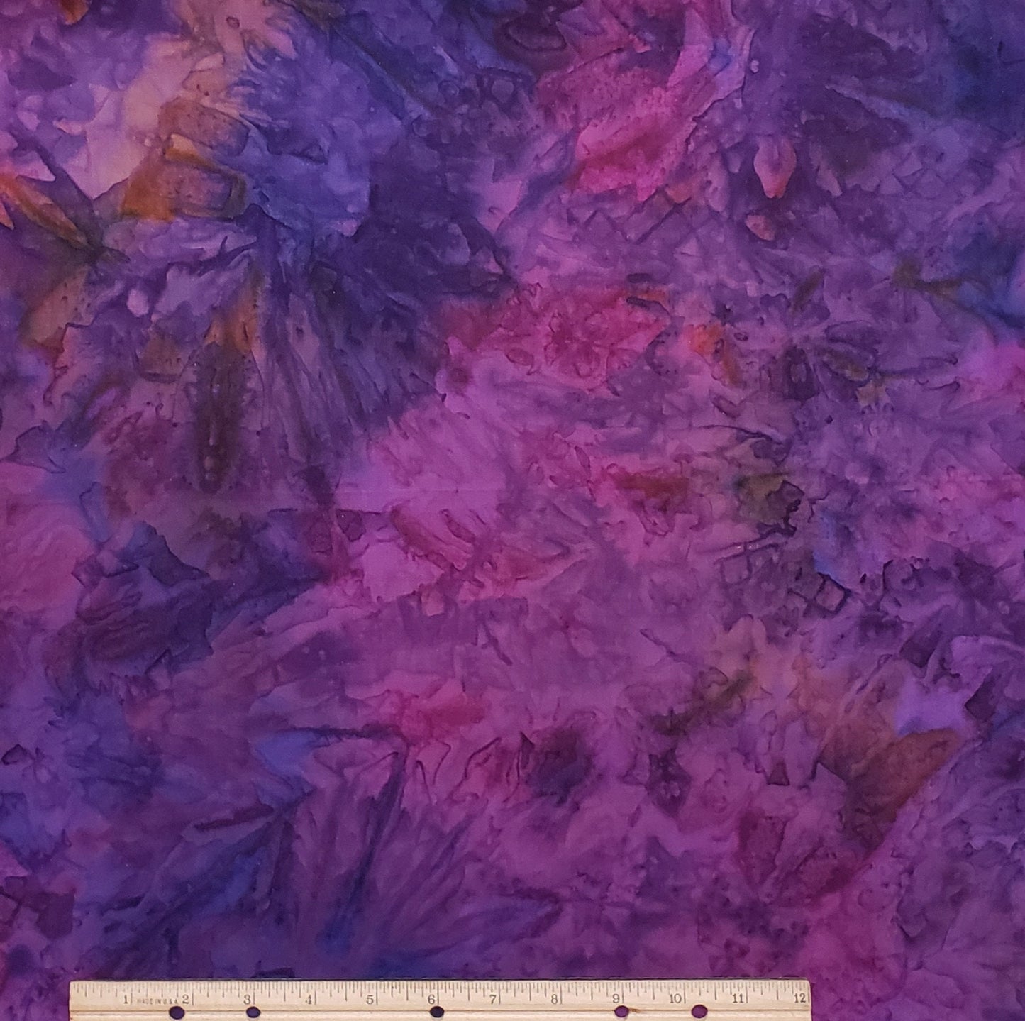 BATIK - Magenta / Purple / Gold / Green Fabric