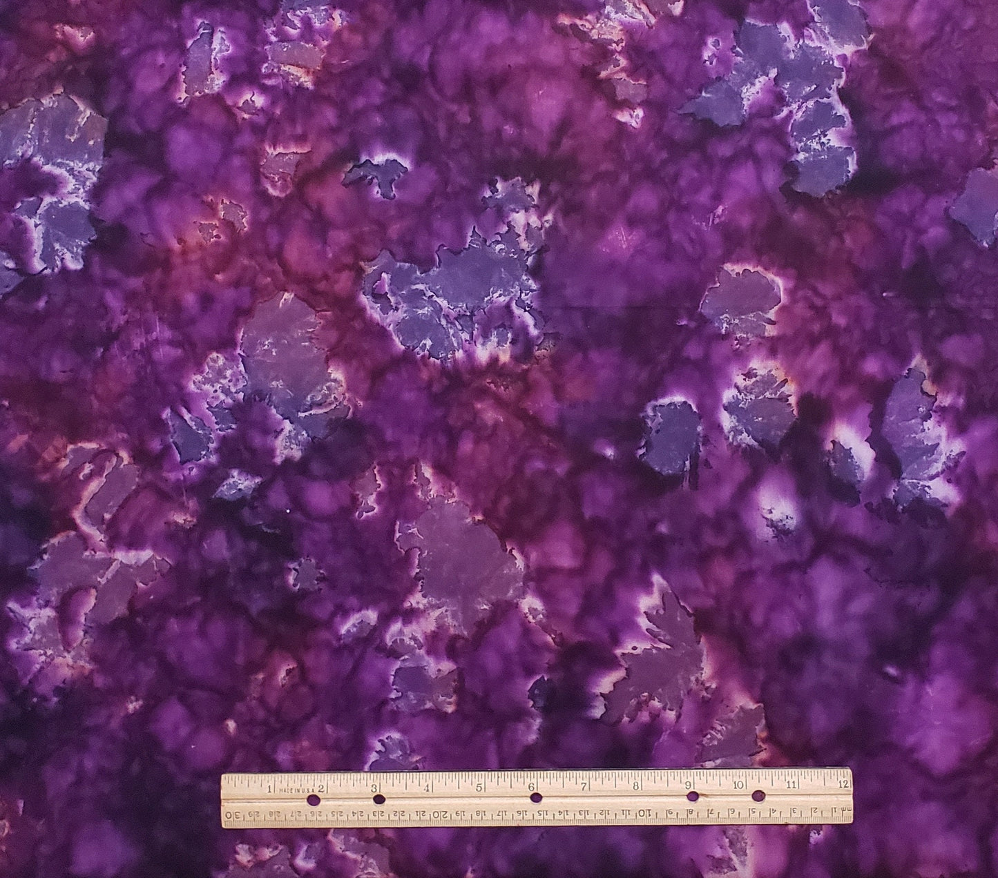 BATIK - Dark Purple / Berry / White Fabric