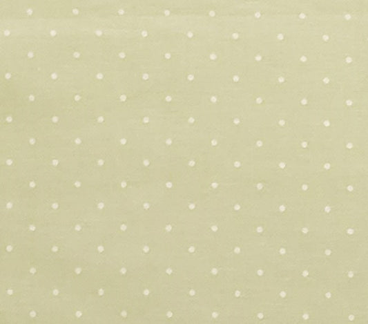 EOB - Pastel Green Fabric / White Pindot - Selvage to Selvage Print