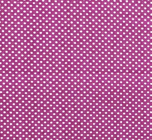 Designed and Produced Exclusively for JoAnn Fabric and Craft Stores - Dark Berry Fabric / White Pindot