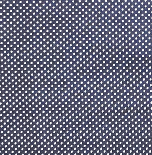 EOB - Joan Kessler for Concord Fabrics - Dark Blue Fabric / White Pindot