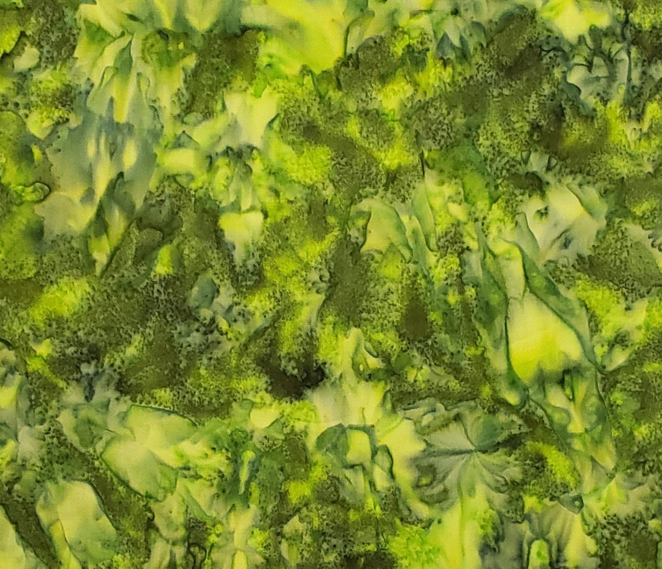 BATIK - Dark / Bright Green / Gray Fabric