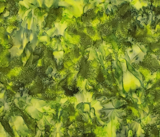 BATIK - Dark / Bright Green / Gray Fabric