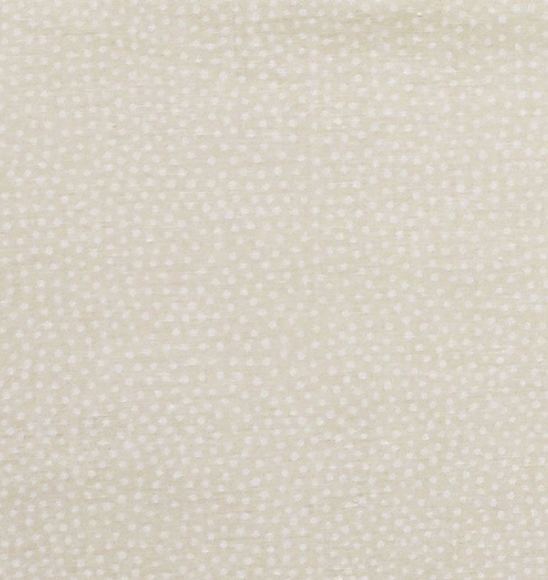 Textile Arts & Film - Pale Yellow Fabric / White Polka Dots