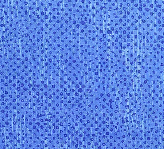 Fabric Traditions 2000 - Medium Blue Tonal Fabric / Dark Blue Spots