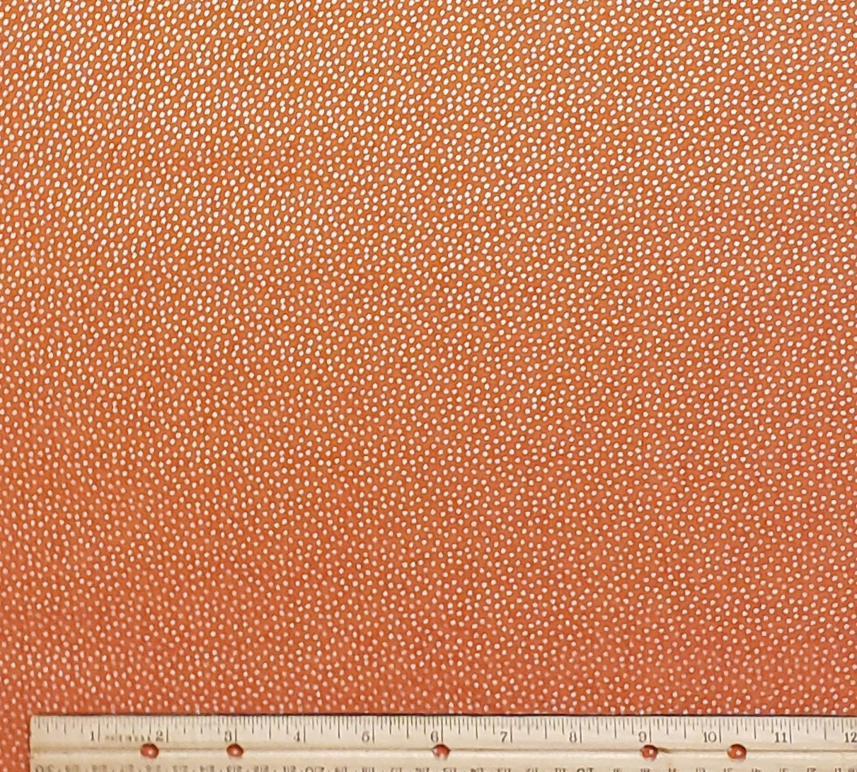 Designed and Produced Exclusively for JoAnn Fabric and Craft Stores - Orange Fabric / Silver Metallic Speckles