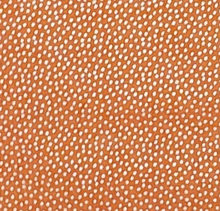 Designed and Produced Exclusively for JoAnn Fabric and Craft Stores - Orange Fabric / Silver Metallic Speckles