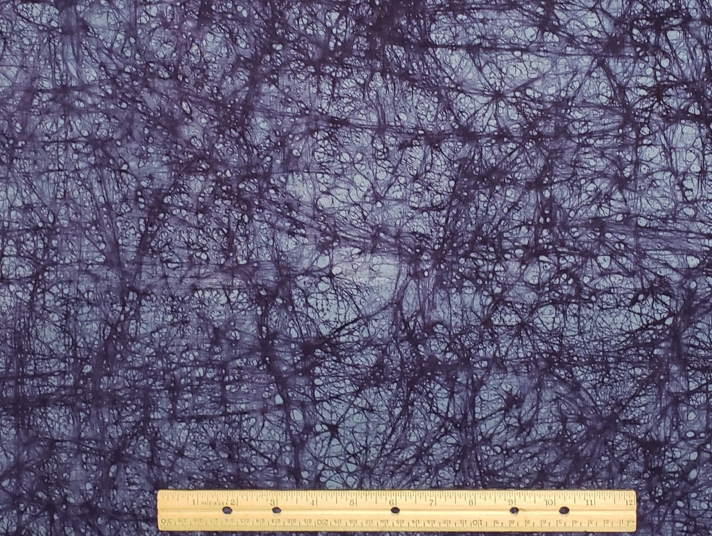 BATIK - Lavender Fabric / Purple "Cobweb" Print