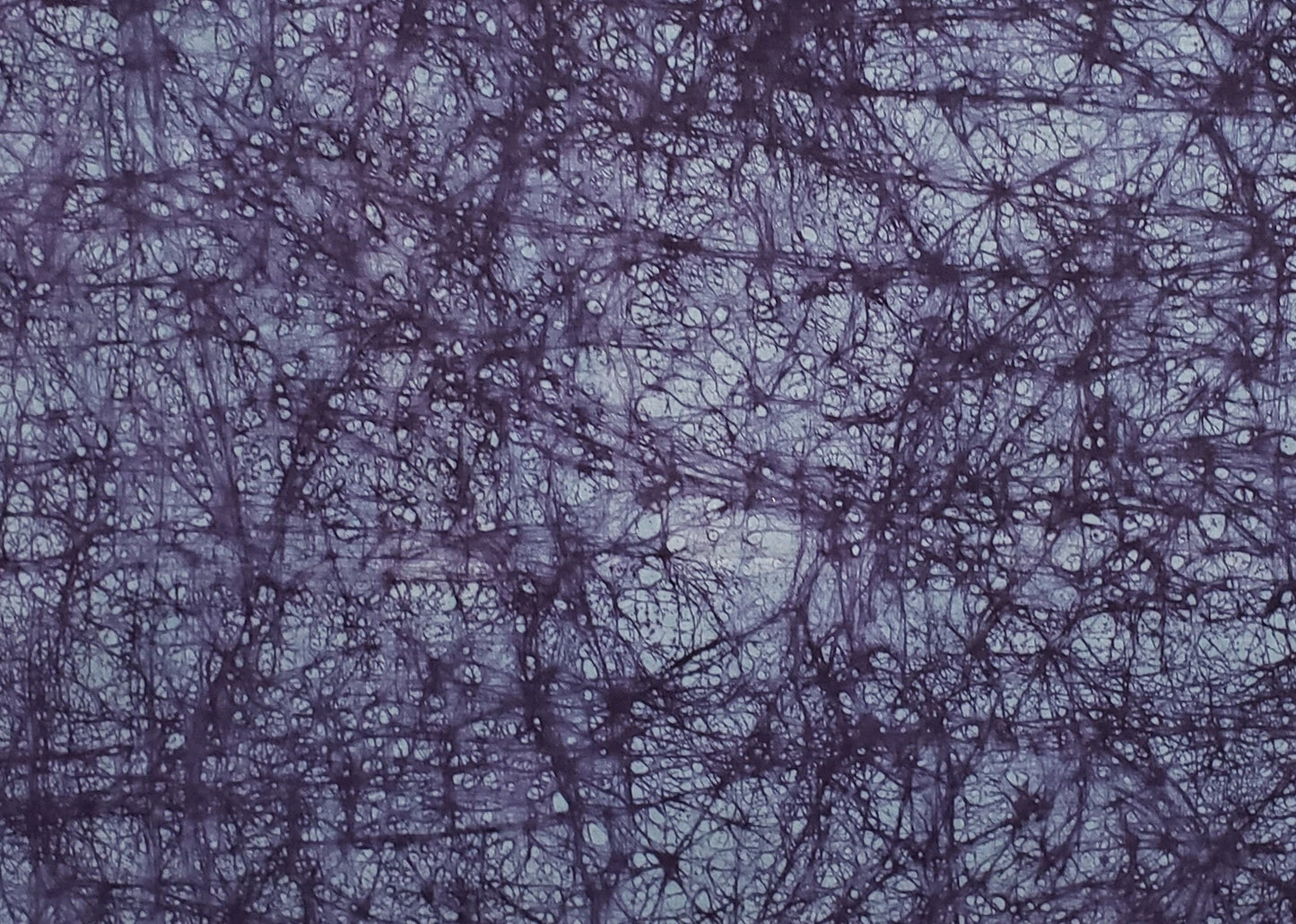 BATIK - Lavender Fabric / Purple "Cobweb" Print