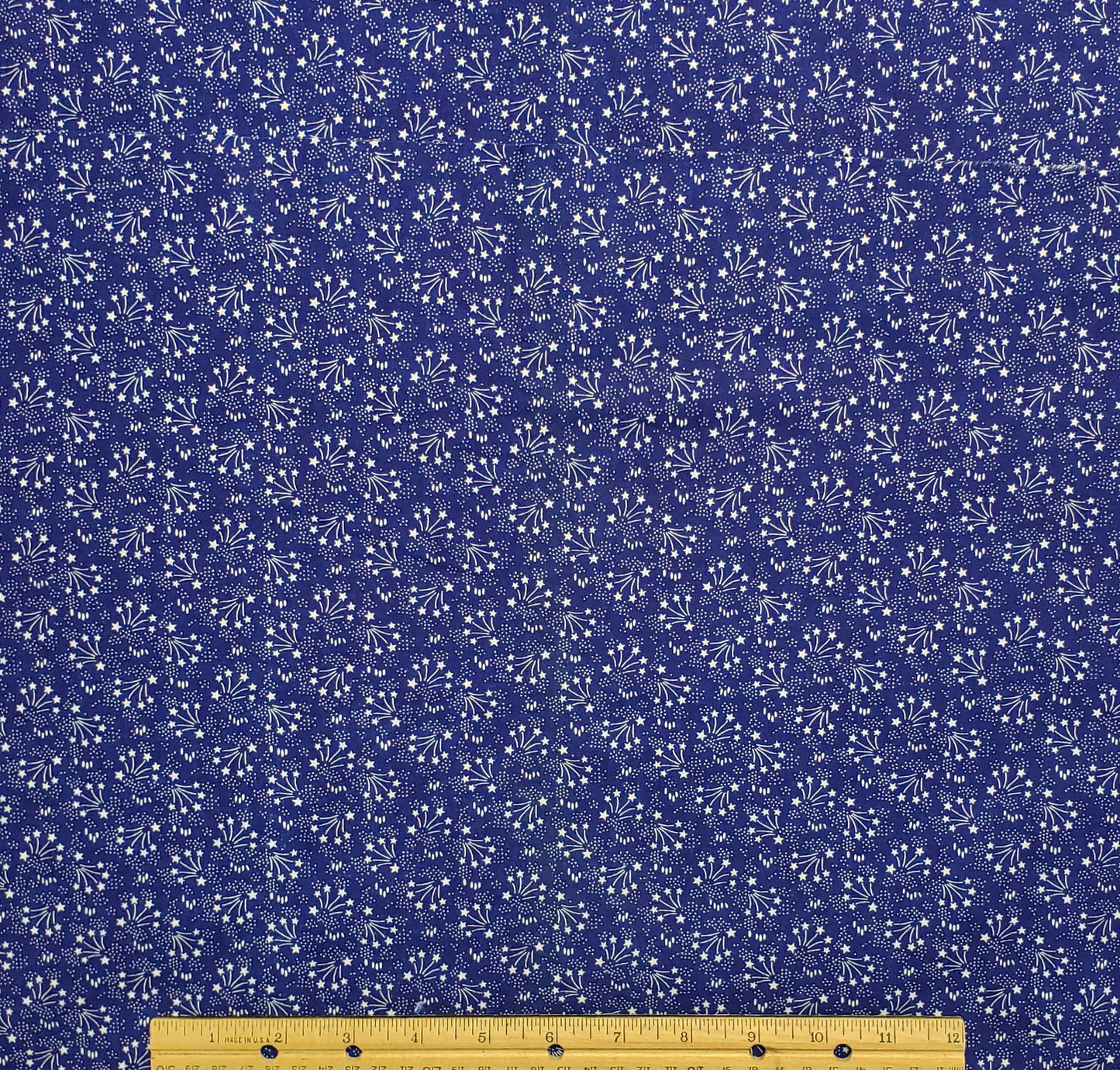 Fabric Traditions 2002 - Blue Fabric / White Shooting Star Patriotic Print