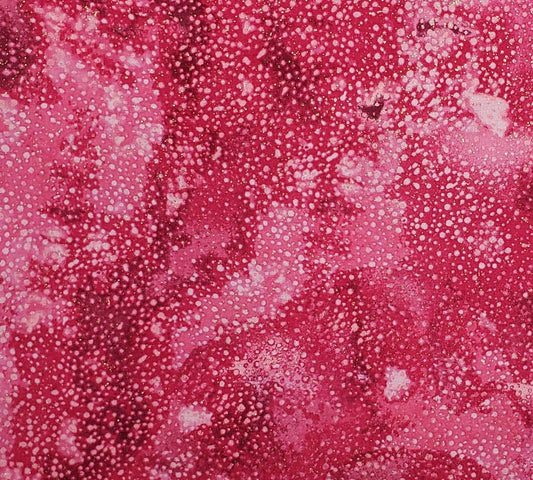 MBT, Inc. - Dark Berry / Raspberry / Pink / White Tonal Fabric - Gold Glitter