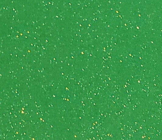 Green Fabric / Gold "Frost" - Selvage to Selvage Print