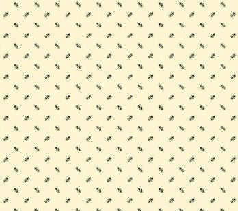 Riley Blake Designs Pattern C10906 Buttermilk Acres 2021 - Cream Fabric / Black and Dark Green Pattern