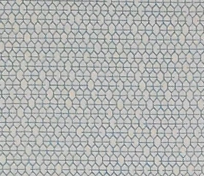 Sweet Tweets by RJR Fashion Fabrics #344 - Soft White Fabric / Pale Blue Honeycomb Pattern