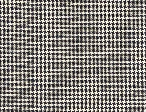 Emerald and Cream Houndstooth Pattern Fabric