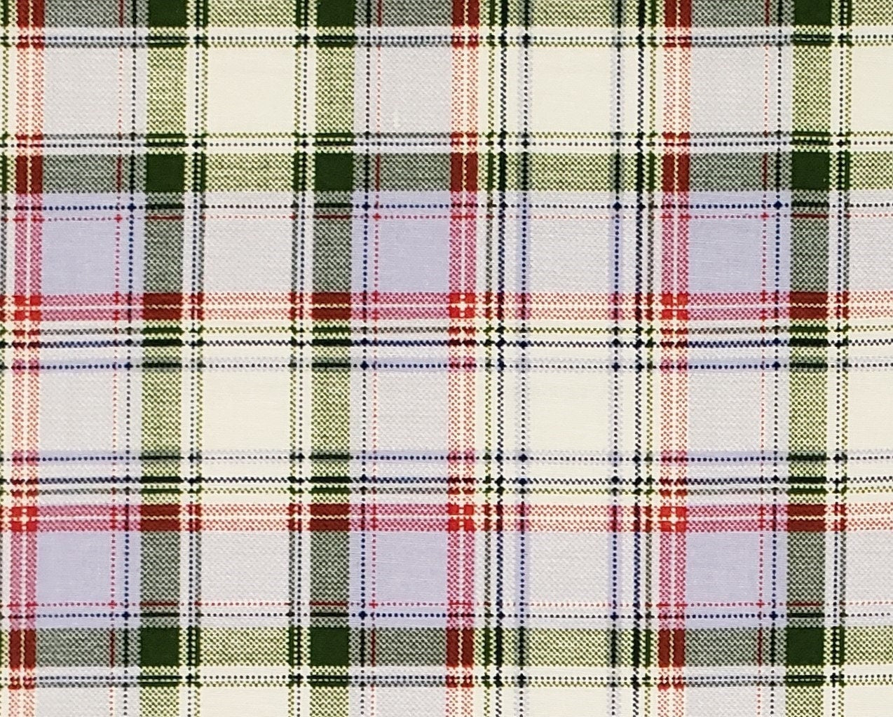 Plaid Fabric - Pink / Blue / Green / Cream