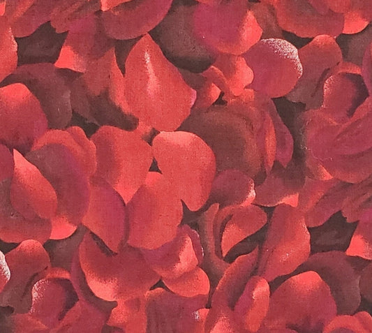 Love Rose by Nana Balson Erlanger a Division of the Balson Hercules Group - Red/Burgundy Rose Petal Fabric