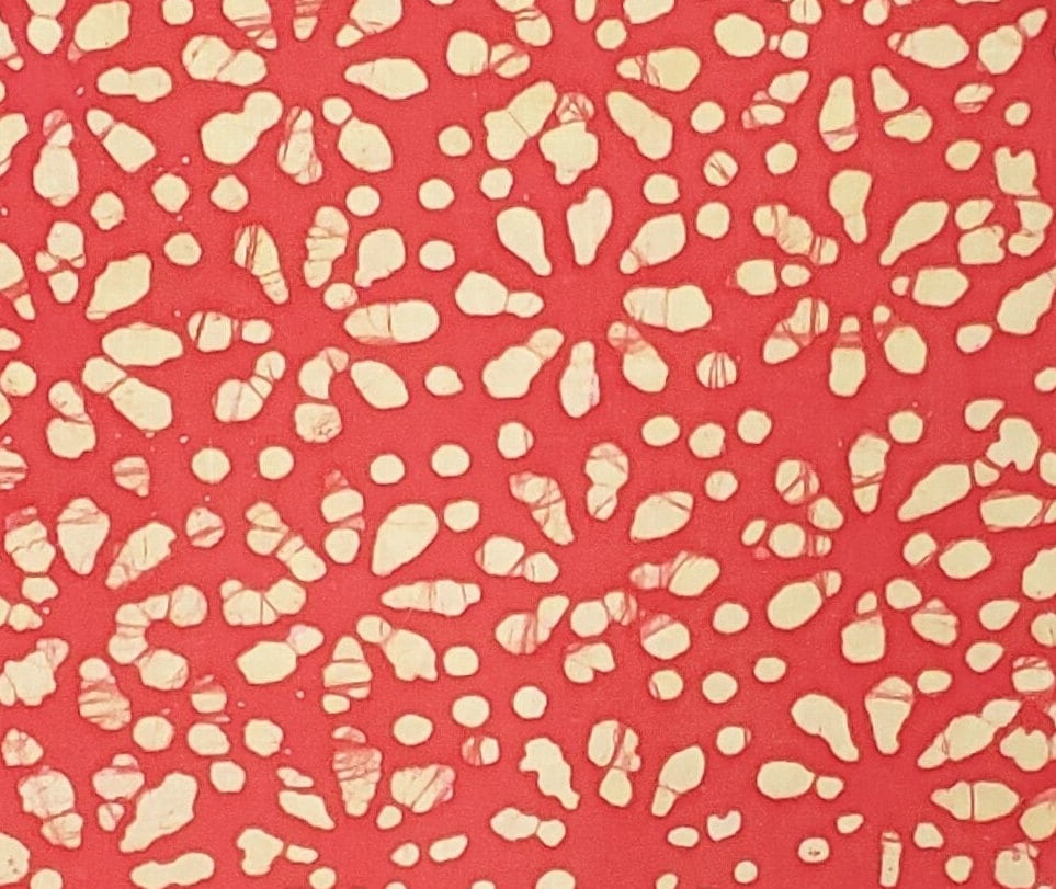 BATIK - Dark Coral Pink / Pale Yellow