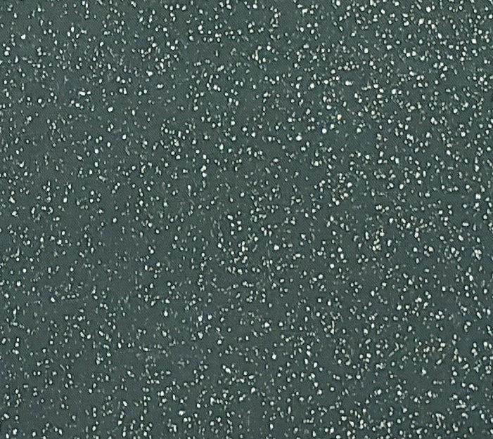 Dark Green Fabric / Gold "Frost" - Selvage to Selvage Print