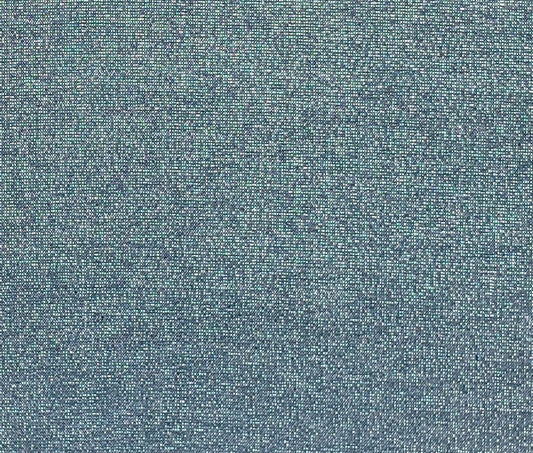 Denim Blue Fabric / Silver Metallic Thread