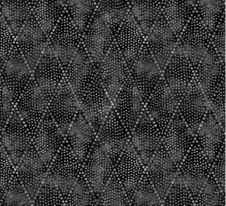 Wilmington Prints Essentials - Diamond Dots - Black Fabric / Gray Pattern - 108" Wide Backing Fabric - BY THE YARD