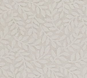 Wamsutta OTC - White Tone-On-Tone Fabric / White Vines