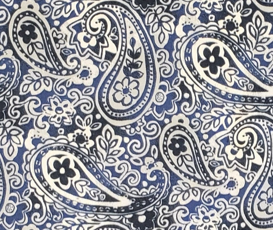 Fabric Traditions - 2018 / Blue Paisley Fabric