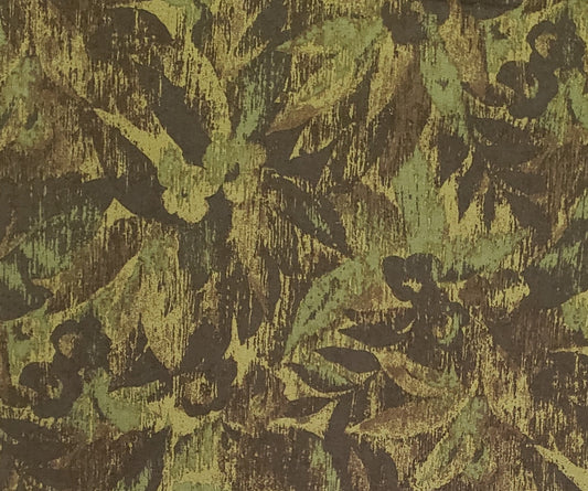 Casablanca by Jinny Beyer 2016 RJR Fabrics - Medium Olive Fabric / Tonal Leaf Pattern