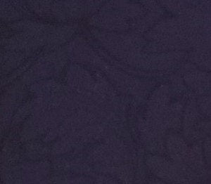 Dark Blue-Violet Fabric / Black Floral Print