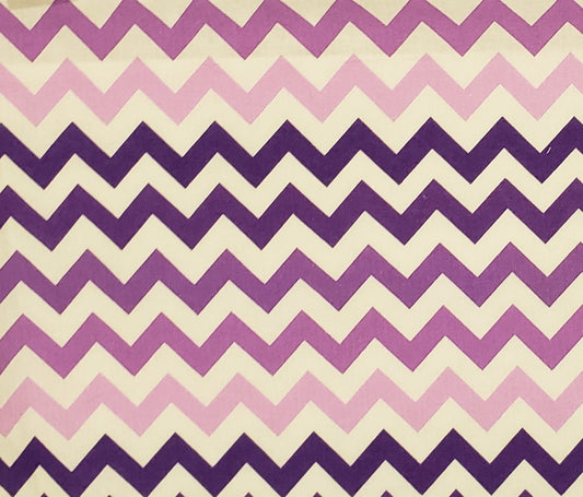 EOB - JoAnn Fabric and Craft - Purple Multi-Tone Chevron Pattern Fabric