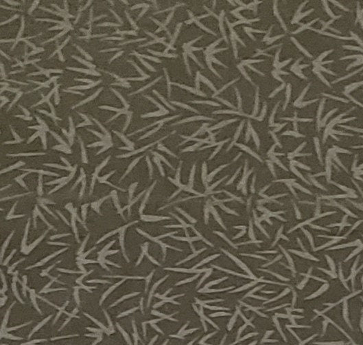 Olive Green Fabric / Lighter Green Leaf Print