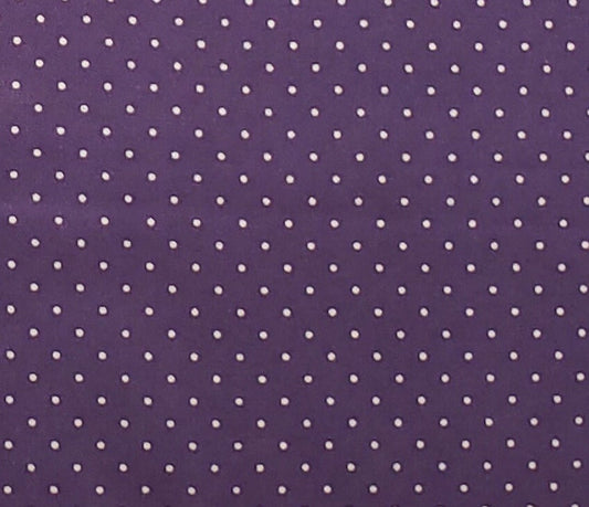 Wellwood Fabrics - Purple Fabric / Cream Dots