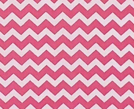 Quilter's Showcase JoAnn Fabric & Craft - Dark Pink and White Chevron Print Fabric