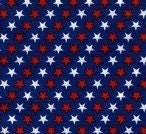 Galaxy Patriotic Prints - Blue Fabric / Red & White Stars