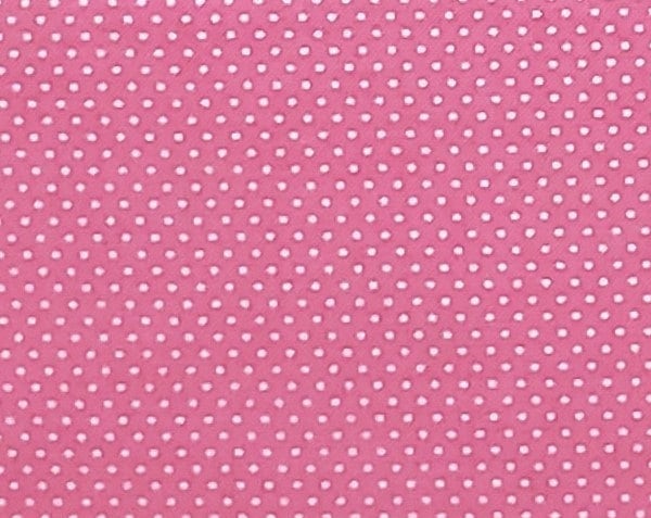 Dark Pink Fabric with White Pindots - HALF YARD