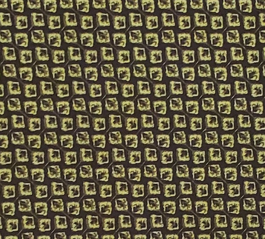 Kaleidoscope by Marylou Morton for SSI - Dark Lime Green Fabric / Black Pattern