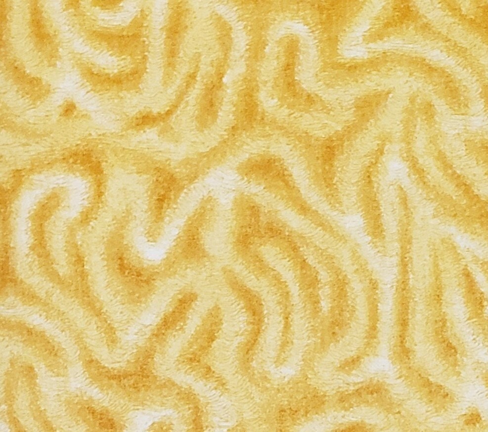 Golden Yellow Swirled Fabric